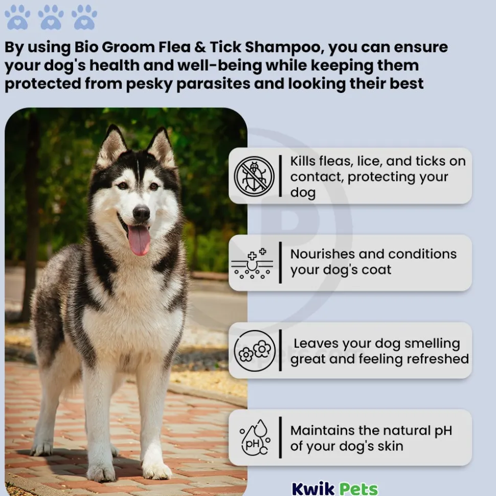 Bio-Groom Flea & Tick Dog Shampoo 32-oz