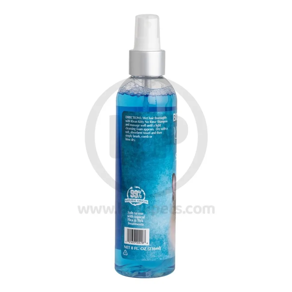 Bio-Groom Klean Kitty Waterless Bath No Rinse Cat Shampoo 8-oz