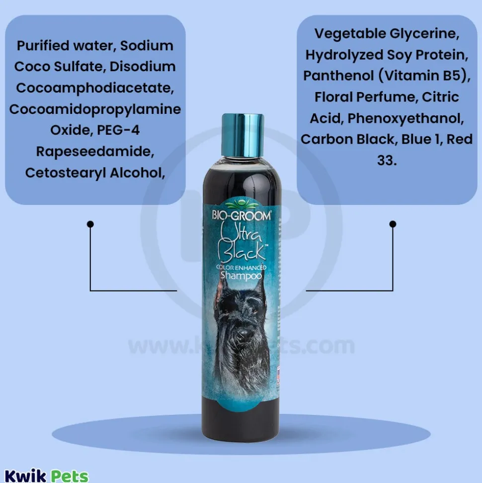 Bio-Groom Ultra Black Color Enhancing Dog Shampoo 12-oz