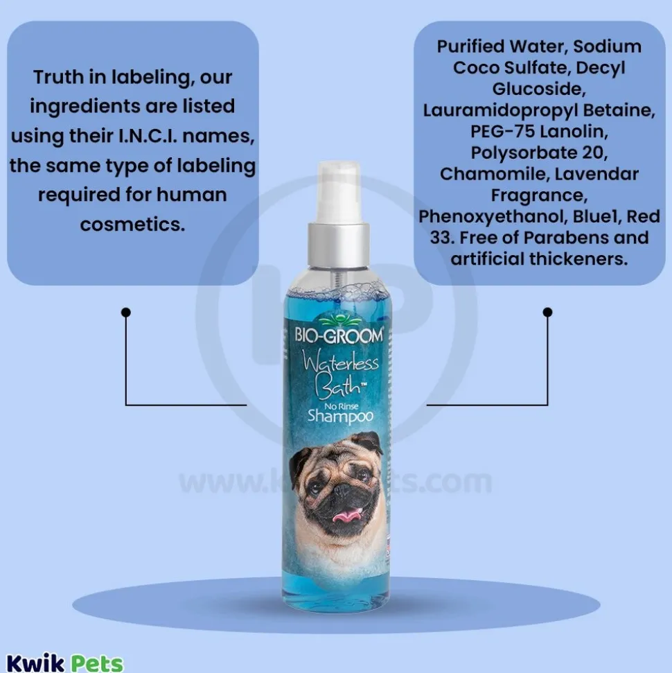 Bio-Groom Waterless Bath No Rinse Dog Shampoo 8-oz