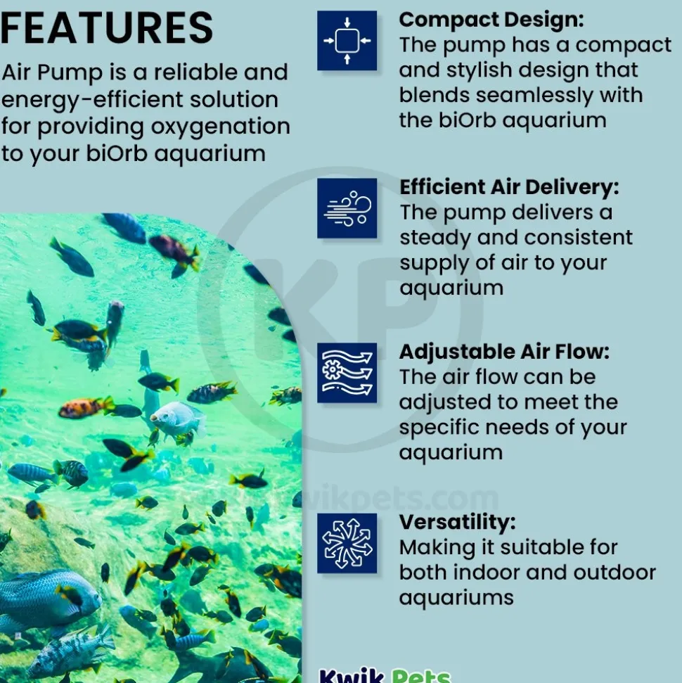 biOrb 12-Volt Aquarium Air Pump