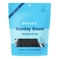 Bocce's Bakery Sunday Roast Training Bites Dog Treats Chicken & Pumpkin 6-oz