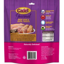 Cadet Gourmet Beef Hide & Duck Twist Sticks Dog Treats 5-in 50 Count