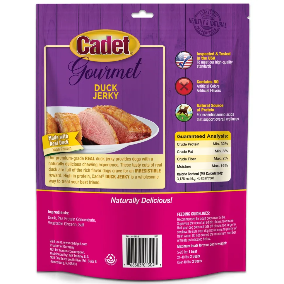 Cadet Gourmet Duck Jerky Dogs Treats 14-oz