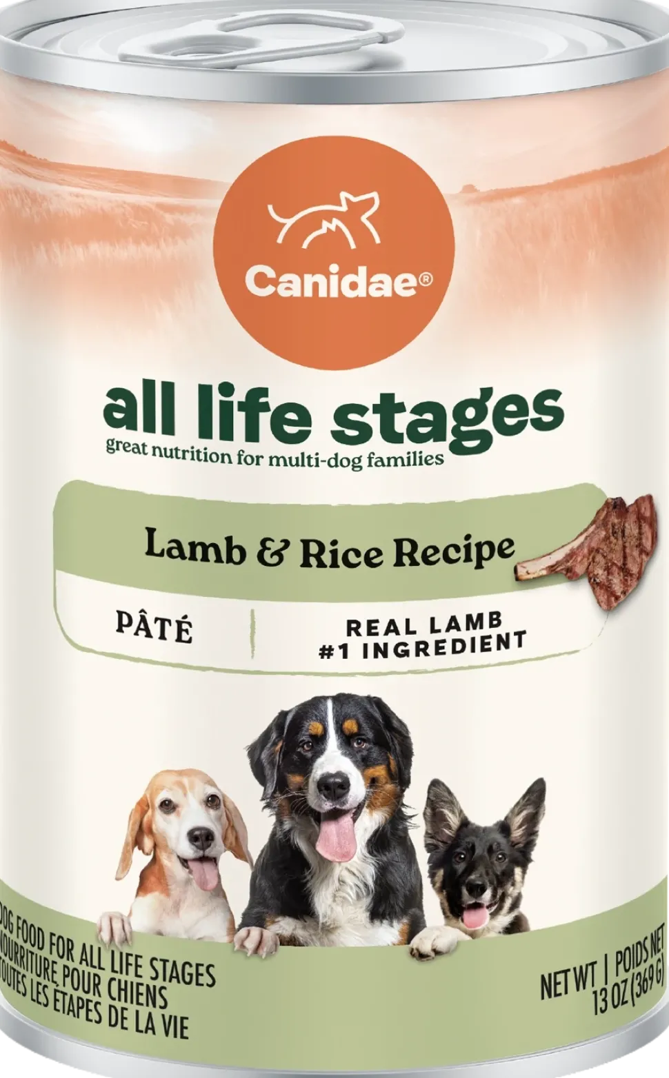 CANIDAE All Life Stages Canned Dog Food Lamb & Rice 13-oz