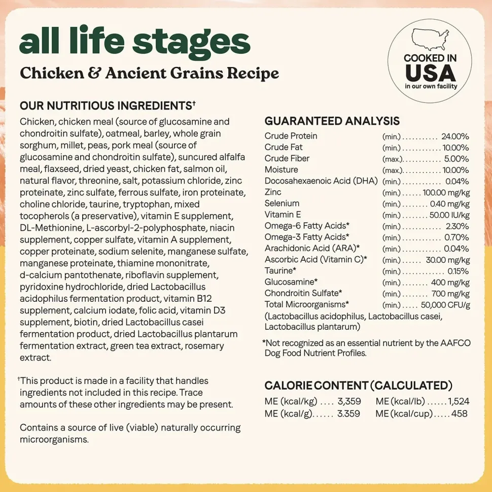 Canidae All Life Stages Dry Dog Food Real Chicken & Ancient Grains Recipe 5-lb