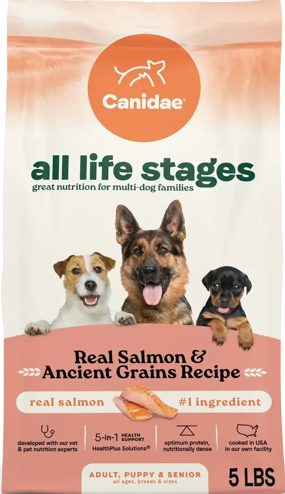 Canidae All Life Stages Dry Dog Food Real Salmon & Ancient Grains Recipe 5-lb