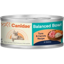 CANIDAE Balanced Bowl Canned Adult Wet Cat Food Tuna & Carrots 3-oz
