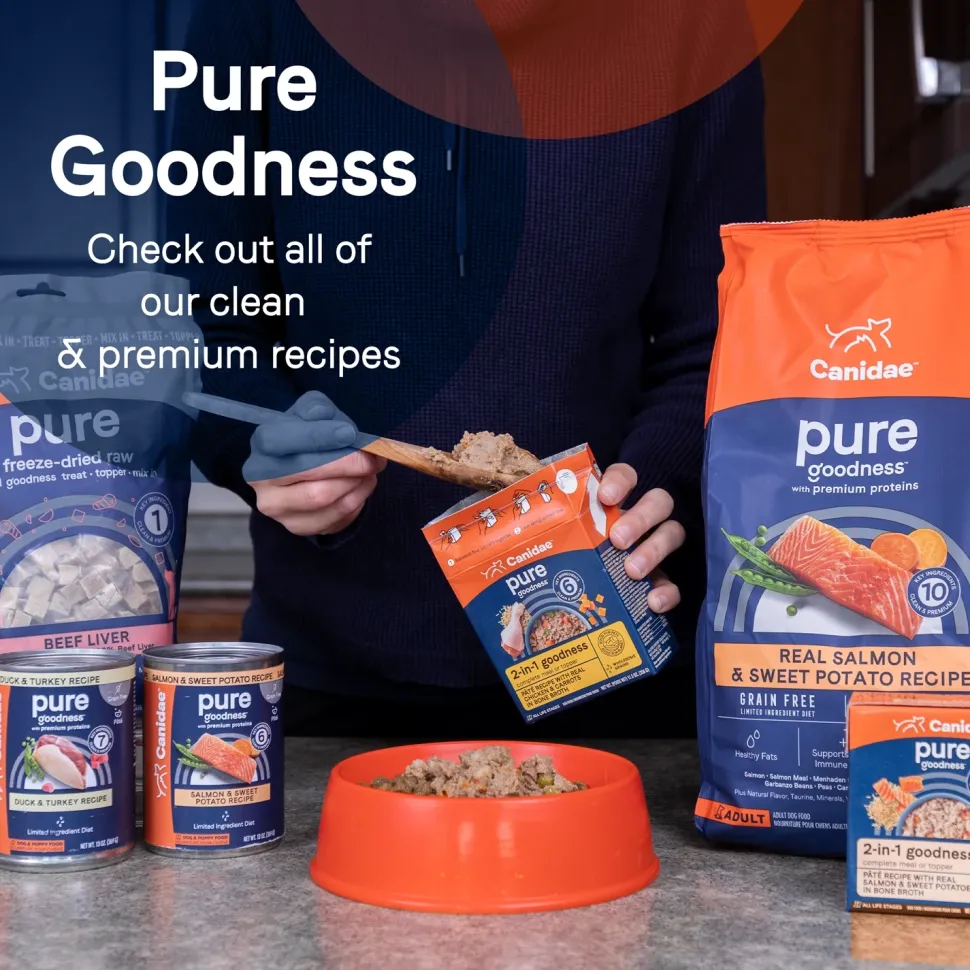 CANIDAE PURE Goodness Grain-Free Biscuit Dog Treats Duck & Chickpea 11-oz
