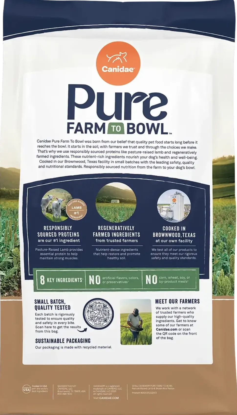 Canidae Pure Goodness Wholesome Grains Adult Dry Dog Food Real Lamb & Brown Rice Recipe 4-lb