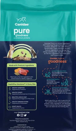 CANIDAE PURE Grain-Free Limited Ingredient Healthy Weight Dry Cat Food Tuna 5-lb