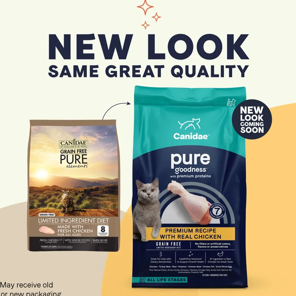 CANIDAE Pure Grain-Free Limited Ingredient Dry Cat Food Premium Recipe with Chicken 10-lb