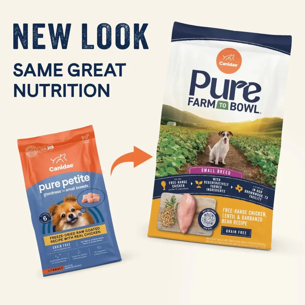 CANIDAE PURE Petite Goodness for Small Breed Freeze-Dried Raw Coated Adult Dry Dog Food Chicken 10-lb
