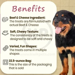 Canine Carry Outs Snausages in a Blanket Dog Treats Beef & Cheese 22.5-oz