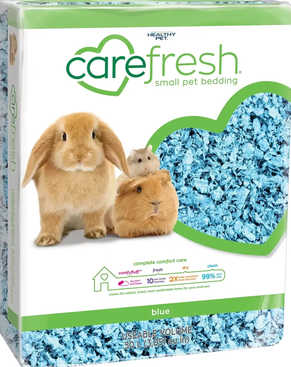 Carefresh Complete Comfort Blue Paper Bedding for Small Animals 50 Liters