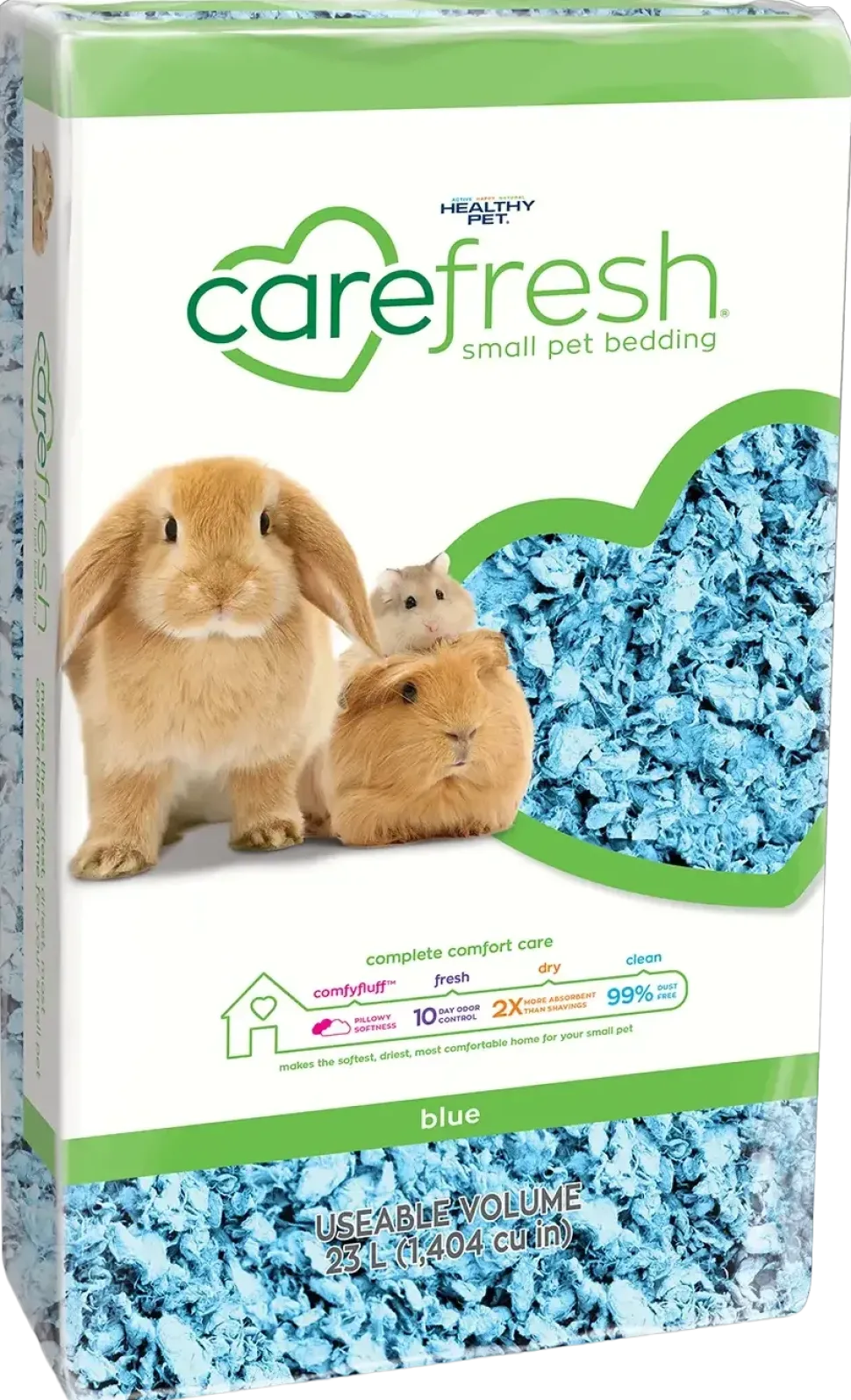 Carefresh Complete Comfort Blue Paper Bedding for Small Animals 23 Liters
