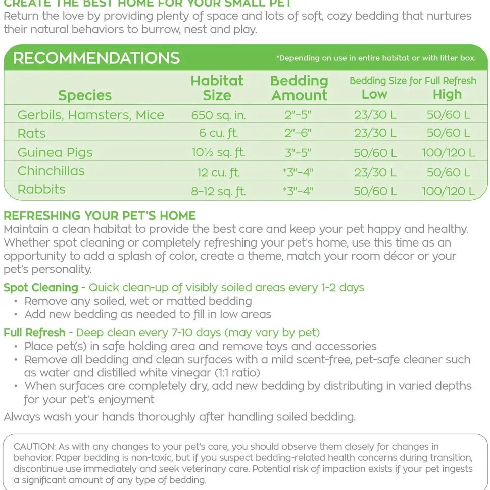 Carefresh Complete Comfort Confetti Paper Bedding for Small Animals 23 Liter