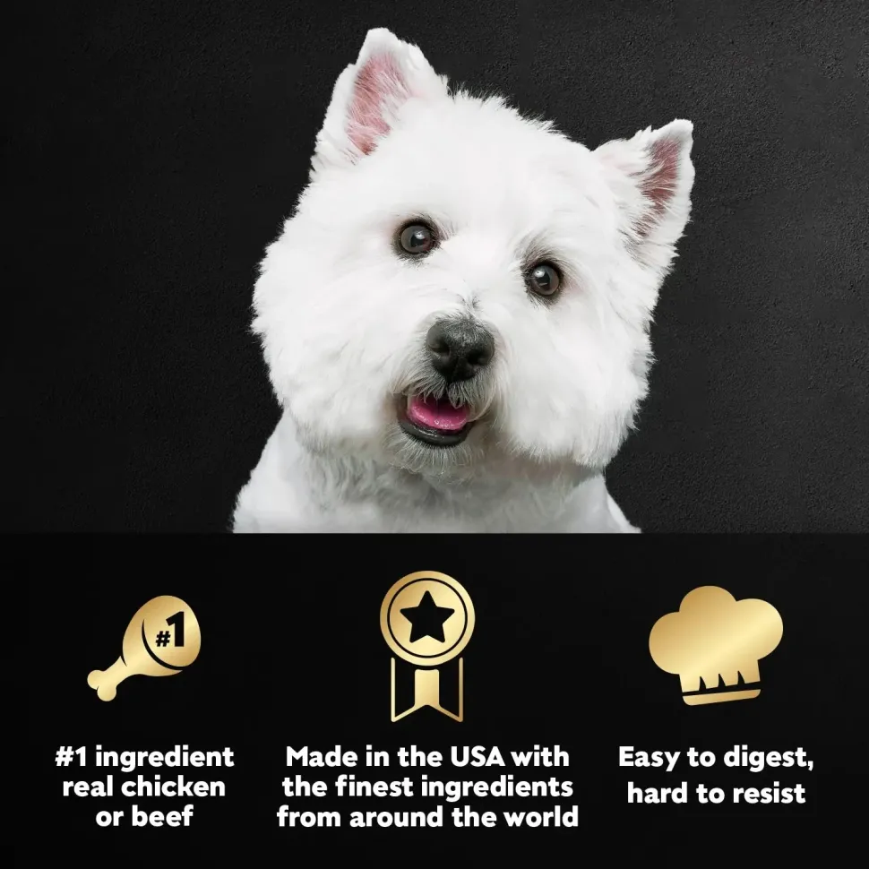 Cesar Loaf & Topper in Sauce Adult Wet Dog Food Variety Pack Rotisserie Chicken, Filet Mignon 12 Count 3.5-oz