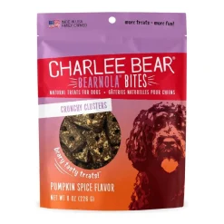 Charlee Bear Bearnola Bites Dog Treats Pumpkin Spice 8-oz