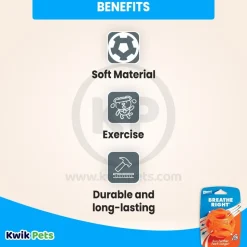 Chuckit! Breathe Right Fetch Ball Dog Toy Orange Large
