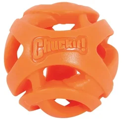 Chuckit! Breathe Right Fetch Ball Dog Toy Orange Large