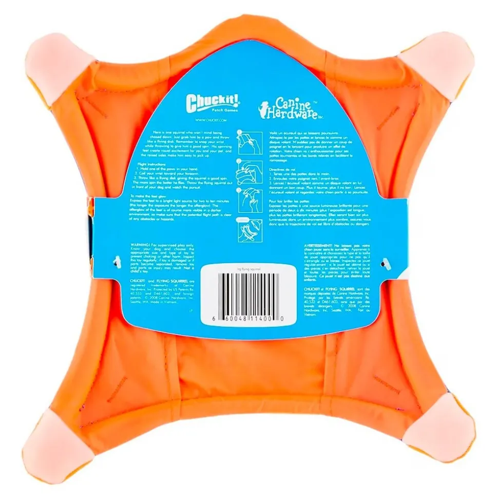 Chuckit! Flying Squirrel Dog Toy Assorted Large 2 Pack