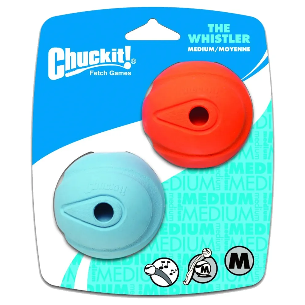 Chuckit! The Whistler Ball Dog Toy Assorted Medium 2 Count