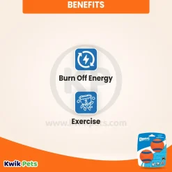 Chuckit! Ultra Ball Dog Toy Blue/Orange Medium 2 Count