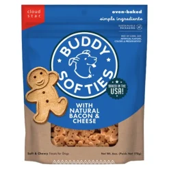 Cloud Star Buddy Biscuits Softies Dog Treats with Natural Bacon & Cheese 6-oz