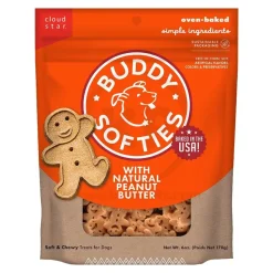 Cloud Star Buddy Biscuits Softies Dog Treats with Natural Peanut Butter 6-oz