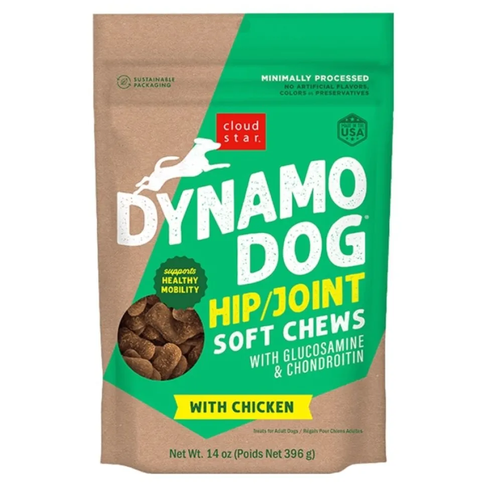 Cloud Star Dynamo Dog Hip & Joint Soft Chew Dog Treats Chicken 14-oz