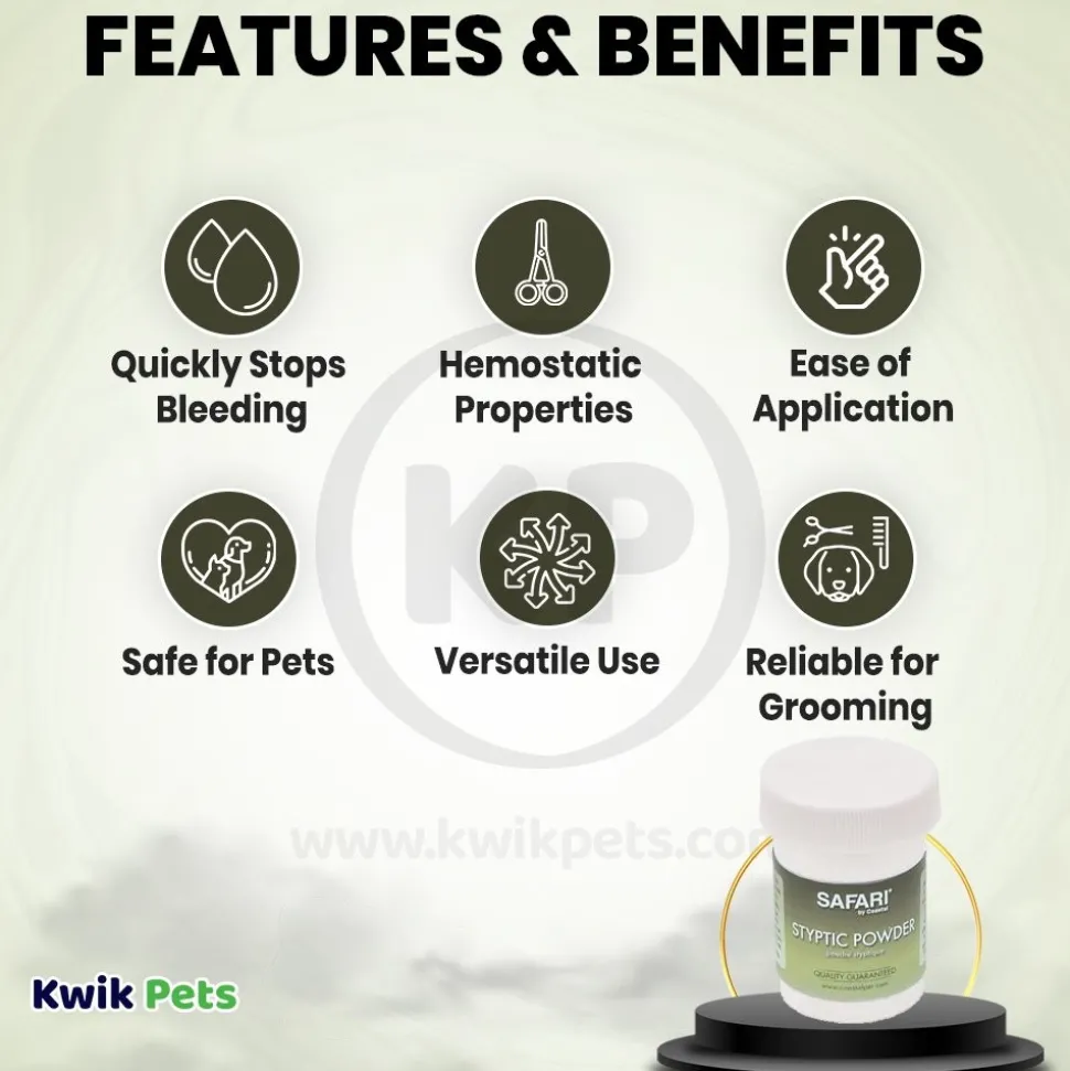 Coastal Safari Styptic Powder for Dogs, Cats & Small Animals 0.5-oz