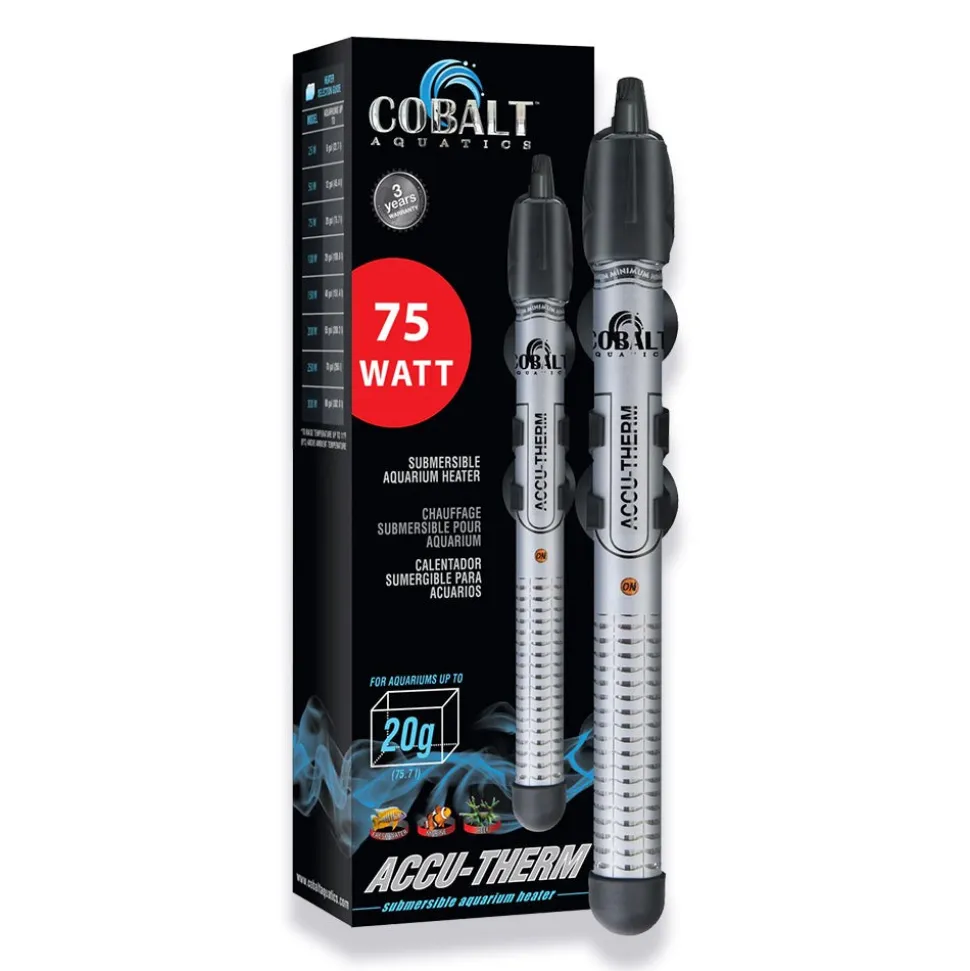 Cobalt Aquatics Accu-Therm Submersible Heater 75W
