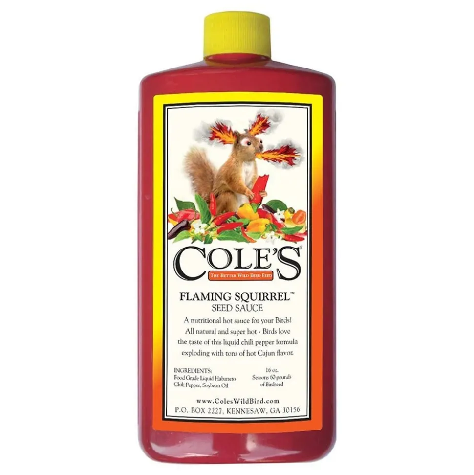Cole's Flaming Squirrel Seed Sauce 16-oz