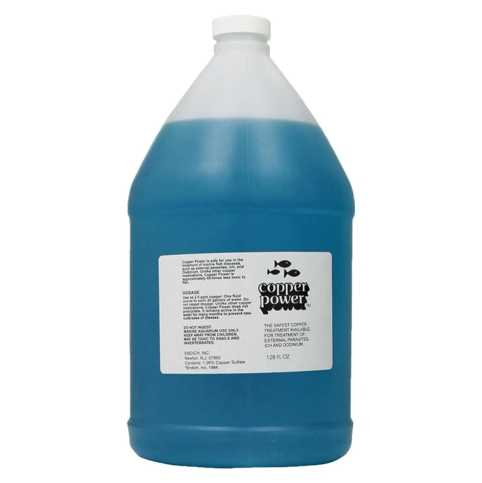 Copper Power Blue External Parasite Treatment for Saltwater Aquarium Fish 1-gal