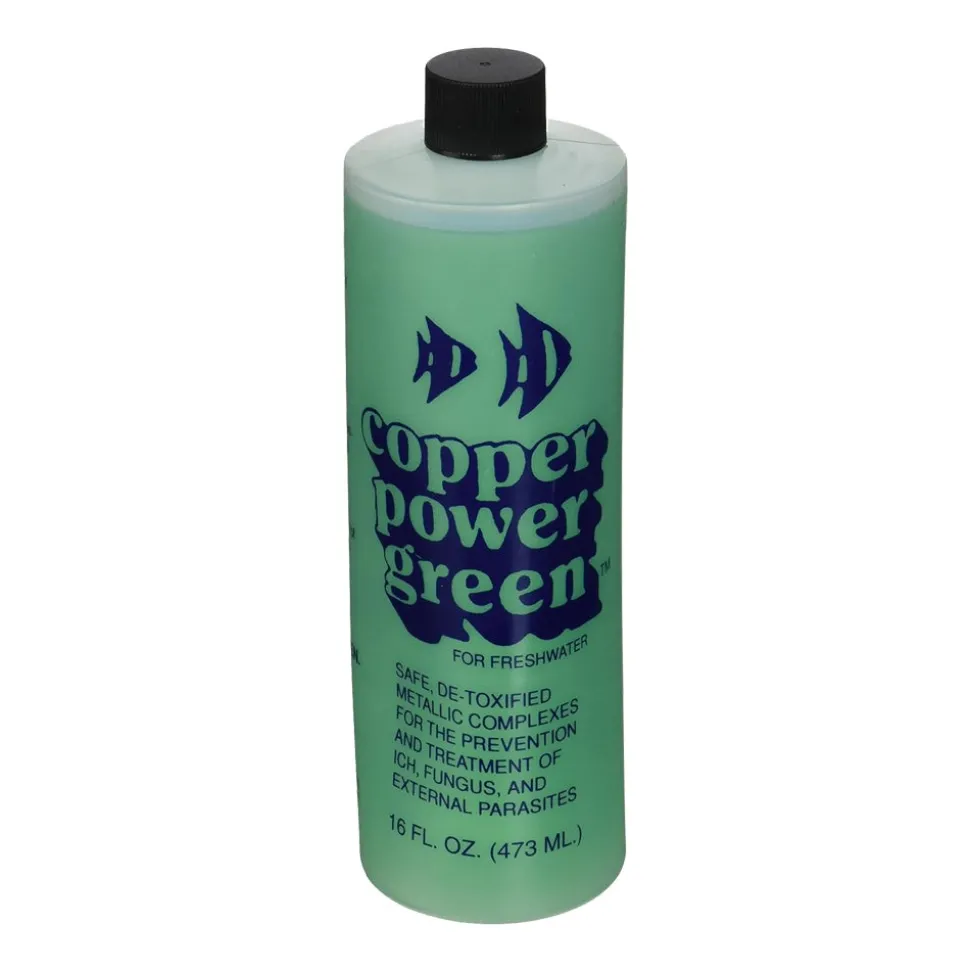 Copper Power Green External Parasite Treatment for Freshwater Aquarium Fish 16-oz