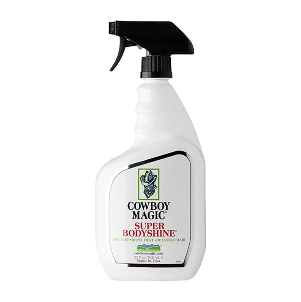 Cowboy Magic Super Bodyshine Grooming Spray for Dogs, Cats & Horses 32‑oz