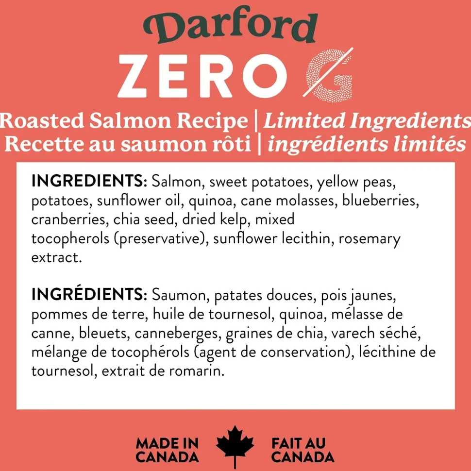 Darford Zero/G Grain-Free Roasted Salmon Dog Treats 12-oz