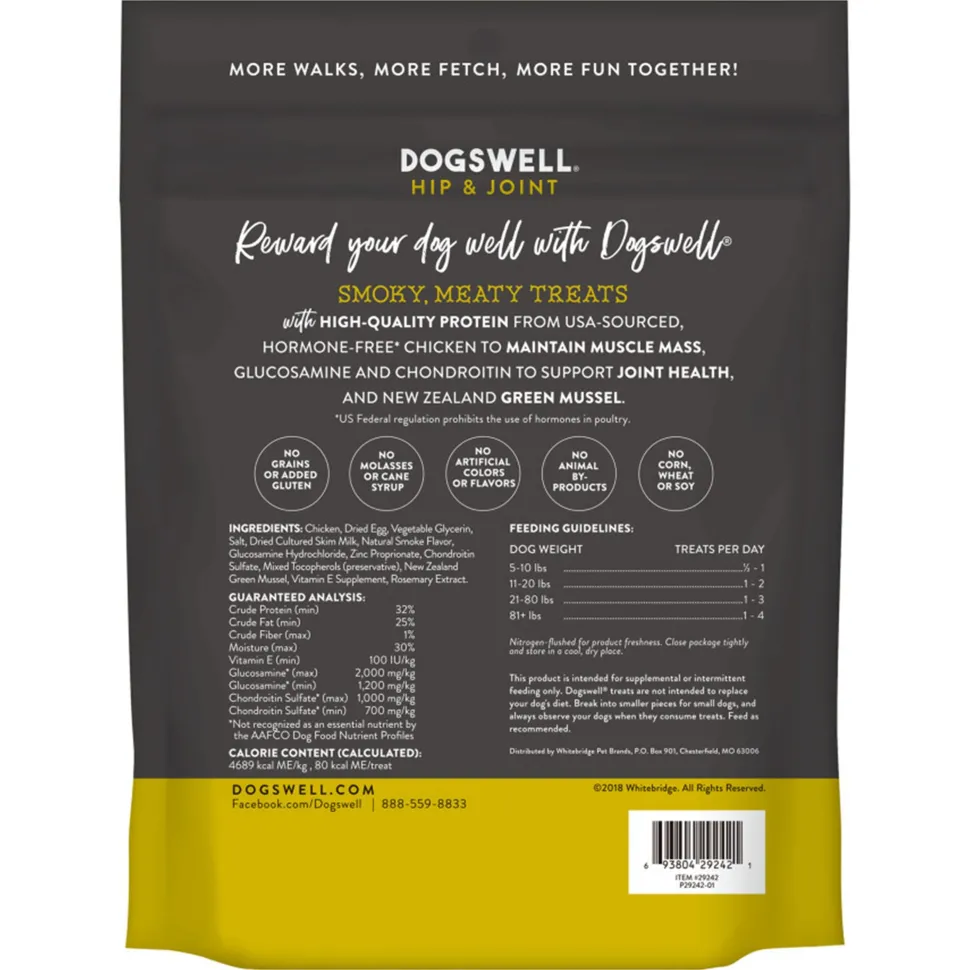 Dogswell Hip & Joint Grillers Grain-Free Dog Treats Chicken 12-oz