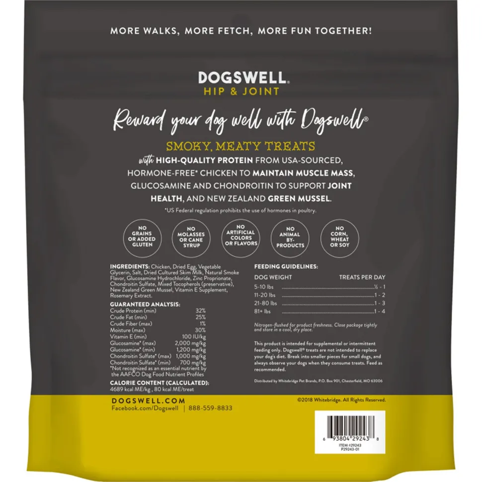 Dogswell Hip & Joint Grillers Grain-Free Dog Treats Chicken 24-oz