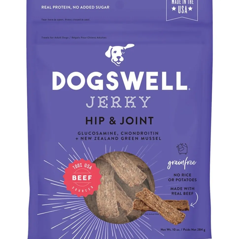 Dogswell Hip & Joint Jerky Dog Treats Beef 10-oz