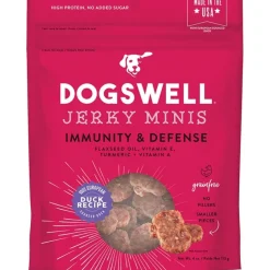 Dogswell Immune System Mini Jerky Grain-Free Dog Treats Duck 4-oz
