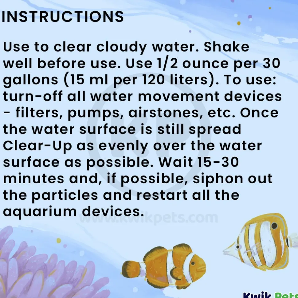Dr. Tim's Aquatics Clear-UP Natural Water Clarifier for Reef Aquarium 8-oz