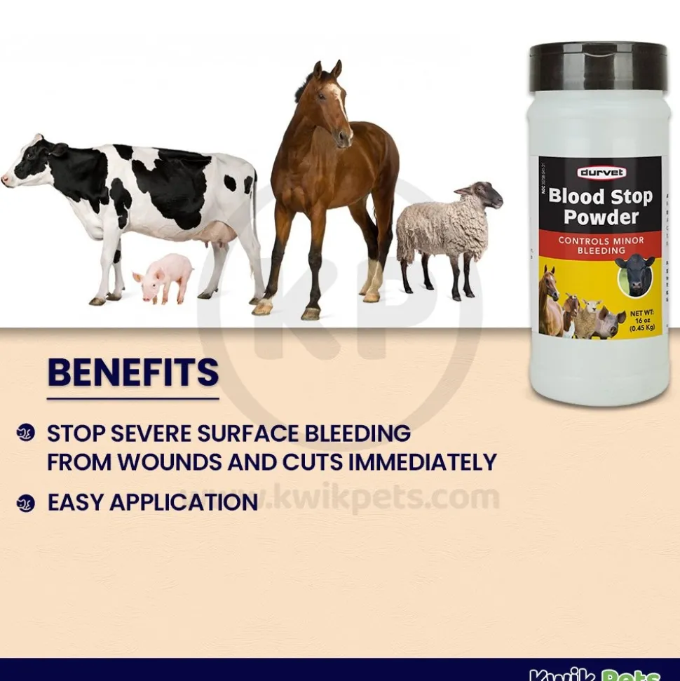 Durvet Blood Stop Powder 16-oz