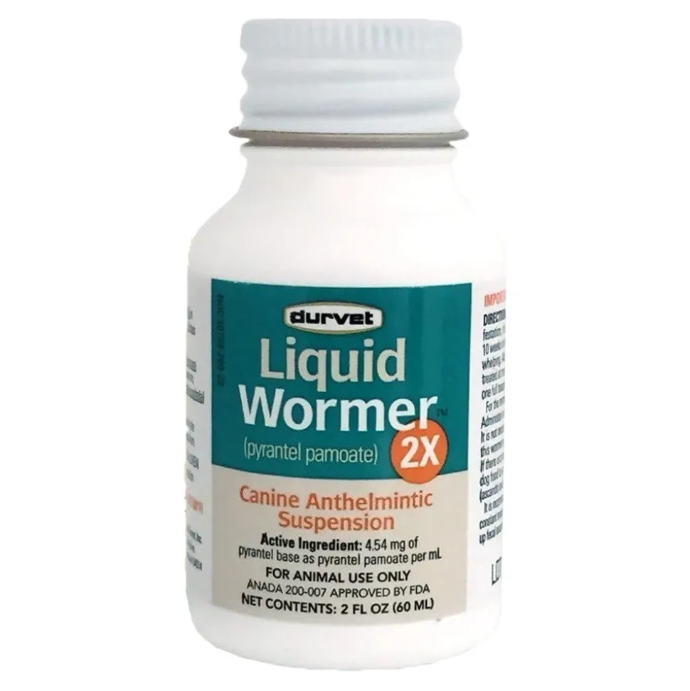 Durvet Liquid Wormer 2X for Dogs 2-oz