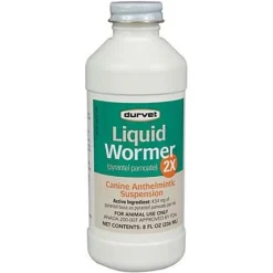 Durvet Liquid Wormer 2X for Dogs 8-oz