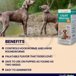 Durvet Liquid Wormer 2X for Dogs 8-oz