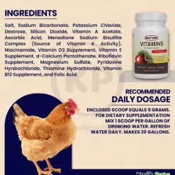 Durvet Vitamins & Electrolytes Poultry Nutrient Supplement 100g
