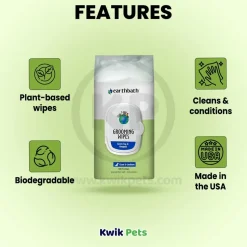 Earthbath Grooming Wipes for Dogs Green Tea & Awapuhi 100 Count