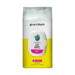Earthbath Hypo-Allergenic Cat Grooming Wipes Fragrance Free 100 Count